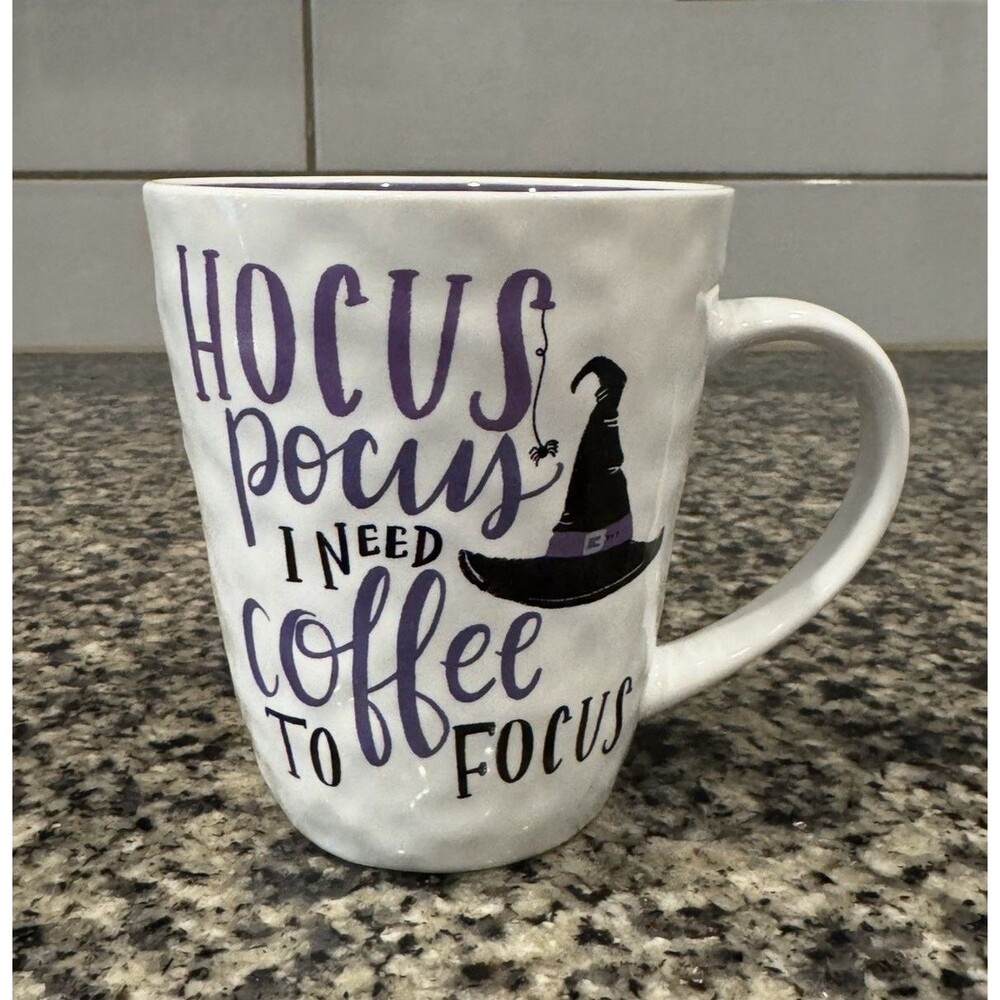 Austin & Ash Witchy Halloween Coffee Mug "Hocus Pocus I Need Coffee to Focus"